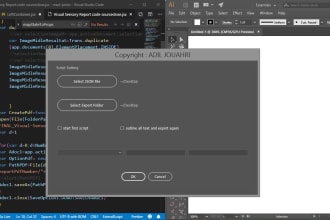 develop script or extension to automate adobe illustrator