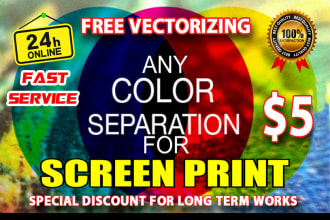 do color separation process for screen printing