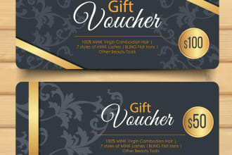 design amazon gift card , vouchers , discount coupons, loyalty card for you