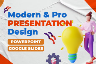 design powerpoint or google slides presentation