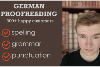proofread and edit any german text
