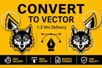 vector tracing, vectorize image or convert logo to vector