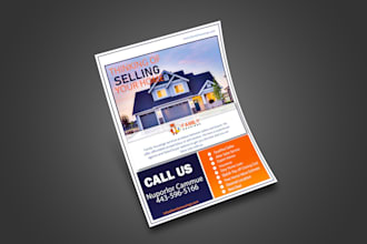 design real estate flyer, postcard , brochure