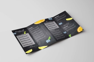 design restaurant menus, brochure or flyer or catalog