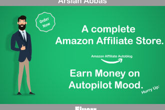 create amazon affiliate website with unlimited products