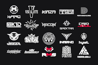 do a modern logo for dj, music project or business