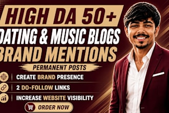 do guest post on da 50 dating or music blogs
