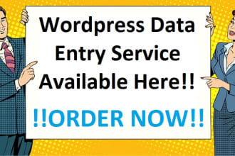 do wordpress data entry and woocommerce product listing