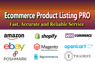 do product listing for ebay amazon shopify poshmark etsy