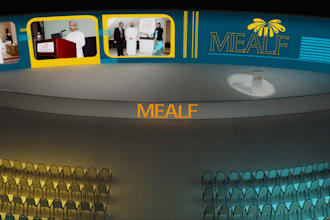 do stage podium ballroom design and branding