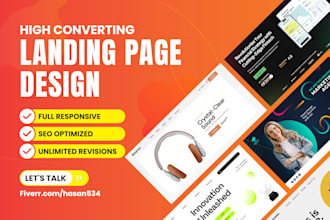 design high converting landing page design in wordpress elementor