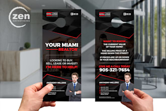 design door hanger for your business