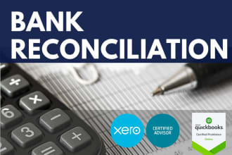 do bank reconciliation in quickbooks, xero and excel