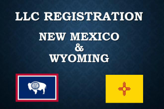 do USA llc registration formation in new mexico and wyoming