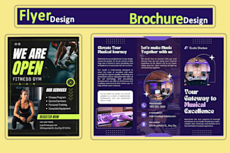 create unique flyers and brochures design