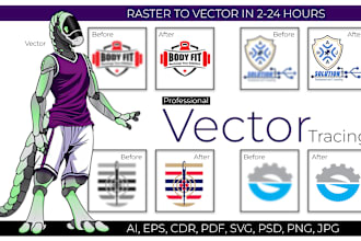vectorize, redraw, fix, tracing or redesign logo and images