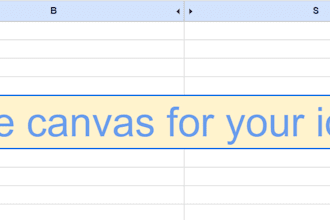 build your vision in google sheets
