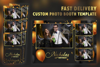 create photo booth template