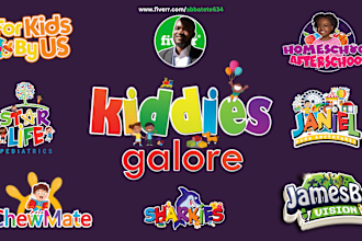 create stunning kids logo design
