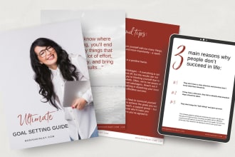 do coaching lead magnet design, workbook and ebook design