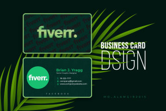 design modern minimalist business card