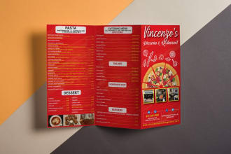 design creative bi fold or tri fold brochure