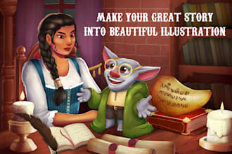 draw professional and amazing children book illustration