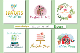 make you unique, feminine, boho watercolor logo design