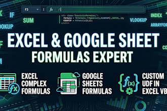 help with a custom excel spreadsheet and google sheets automation
