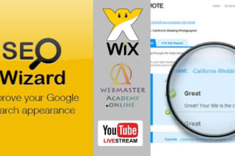 do advanced wix SEO for google 1st page ranking