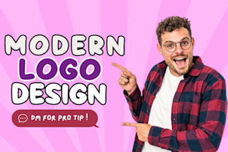 create modern logo design for your business
