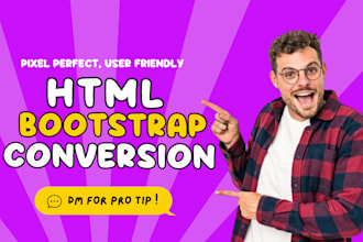 be front end developer for custom website using HTML,CSS,bootstrap,react next js