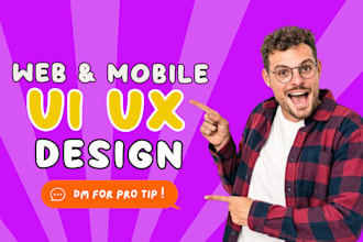 do website ui ux design, figma website design, mobile app, website mockup design