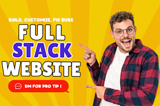 do custom website development as full stack developer and PHP laravel developer