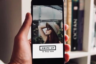 do instagram swipe up story on 1m fashion page