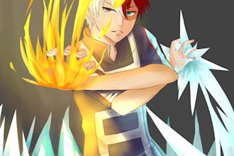 draw you in anime art style