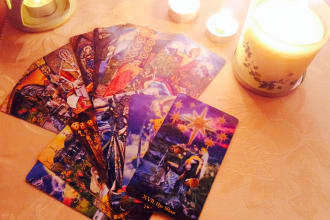 give a psychic intuitive tarot reading for 2 questions