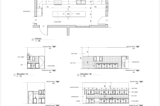 do kitchen designs, cabinetry, and closet drawings