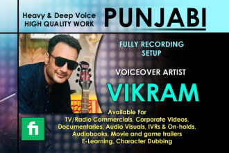 do punjabi voice over with deep voice