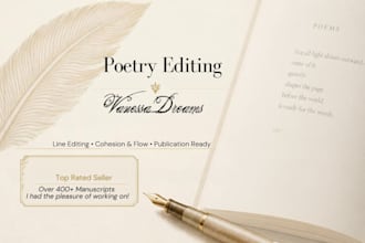 line edit your poetry collection for clarity and flow