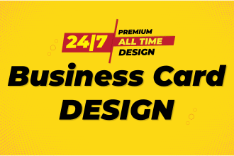do a unique  business card letterhead within 24 hrs