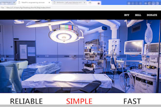 build, develop and design a responsive webpage