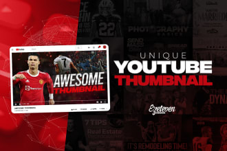 design an unique youtube thumbnail