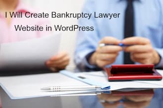 build bankruptcy lawyer website in wordpress