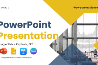 design stunning powerpoint presentations, google slides, PPT