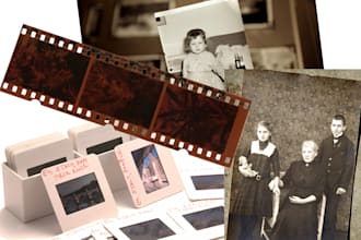 convert 50 slides or negatives to digital files