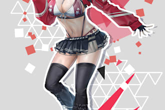 draw anime manga character illustration