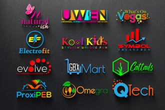 create stunning 2d 3d logo design for your company brand or business