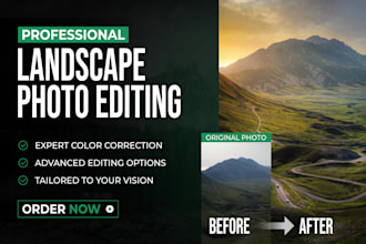 edit and retouch your landscape photos