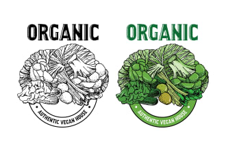 create a custom vintage logo with hand drawn illustration